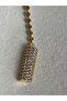 Gold Color Zircon Stone Vip Necklace (45 cm)
