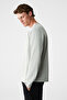 Gravs Men's 100% Cotton Soft Fabric Round Neck Long Sleeve Gray T-Shirt - 5