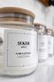 Single Vacuum-Beech Lid 850ml Glass Jar-Turkish-Filter-Granulated Coffee-Salt-Sugar Label - 3