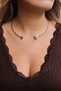Vip Choker Pearl Stone Necklace Metal Chocker Accessory 40cm - 3