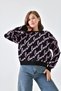 Women's Crew Neck Love Text Detailed Knitwear Sweater 10517 - 3