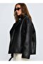 New Season Black Color Imported Suede Coat Trench Coat - 3