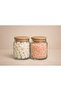 Set of 2 800 ml Glass Jars with Wooden Beech Lid Vacuum Salt – Sugar Labeled Set - 5