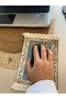 Fabric Mouse Pad – Tasseled Tabletop Mouse Pad, Patterned Handmade - 3