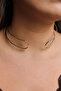 Vip Double Choker Necklace Metal Double Sided Chocker Accessory 40cm Adjustable Florya Jewelry - 3