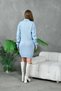 Women's Turtleneck Ribbed Knit Knitwear Tunic 7519Sw - 6