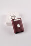 Genuine Leather Crazy Leather Men's Wallet with Automatic Card Holder Mechanism, Burgundy Snap Fastener - 5