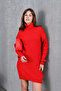 Women's Turtleneck Ribbed Knit Knitwear Tunic 7519Sw - 4