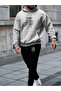 Special Printed Hooded Tracksuit Set - Hooded Sweatshirt Bottom Top Set