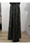 Winter Elastic Waist Combed Cotton Fabric Maxi Length A-Line Skirt, Double Patterned Cotton Size 40-50 - 5