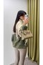 Deer Patterned Half Zipper Plush Sweatshirt - 5