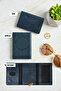 Compatible with iPhone "12-13-14-15-16-17 Plus/Pro/Max" - Magsafe Premium Leather Card Holder Wallet - Dark Blue - 4