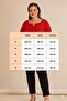 Women's Plus Size Square V Hollow Neck Metal Accessory Long Sleeve Stretchy Crepe Blouse - 3