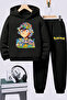 Pokemon Printed Children's Premium Sweatshirt Set 2-Piece Set Hoodie Bottom Top Set