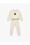 Basketball Printed Pocket Detailed Cotton Baby Set - 2