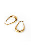 18K Gold Plated Long Hoop Earrings