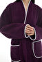 Athena Kimono Women's Bathrobe - Purple 100% Cotton - 5
