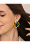 Paris Emerald Stone Earrings - 3