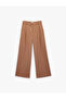 Pleated Pocket Detailed Wide Leg Palazzo Pants - 3