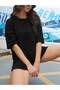Women's Basic Circular Neck T-Shirt - 4