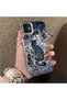 iPhone 12 Compatible Silicone Edge Hard Back Anti-Fall Case Classic Pattern - 4