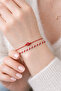 Marteniçka Minimal Glass Beaded Red String Bracelet – Handmade Special Design Spring and Luck Bracelet - 4