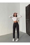 Brown Stone Washed Mom Jeans - 2