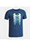 Boy's Ua Logo Blur Short Sleeve T-Shirt 6009280-498 - 3