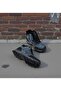 Men's Navy Blue Side Zipper Anti-Slip Sole Outdoor Boots - 2