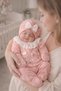 Seasonal 100% Cotton 5-Piece Bowknot Scalloped Newborn Baby Girl Hospital Discharge Bodysuit Set Boxed - 3