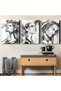 Watercolor Look Porte 3 Piece Canvas - Canvas Painting - 3