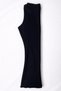 Girl's Black Ribbed Ruffled Spanish Leggings Pants |   Wave Tip Detailed |   Winter - 6