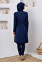Thandıe Battal Long Sleeve Hijab Swimsuit 1302-P - 5
