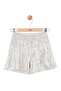Girl's Sequin Shorts 8-14 Years Old Cream - 3