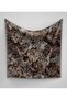 Batik Shadow Flower Pattern Sparkling Crystal Scarf - 3