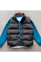 Padded Inflatable Vest and Half Zipper Stand Collar Fleece Sweat Set of 2