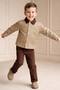 Woven Jacket Canvas Waist Elasticized Boys' Double Set - 3