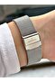 Special Design Silver Color Steel Mesh Band Women Wristwatch Es6547Mr - 5