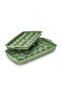 Polypropylene 18 Hole Round Ice Cube Tray, BPA Free Assorted (Green/Orange) - 4