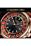 Lige Roulette Special Edition - Luxury Rose Gold Leather Strap Men's Wristwatch Roulette Watch - 5
