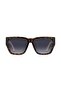 Women's Brown Melted-Smoked Organic Gradient (Uv) Glass Cellulose Acetate (Celluloid) Closed Frame Di - 4