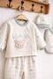5 Piece Organic Cotton Newborn Baby Boy Hospital Discharge Bodysuit Set (Boxed) 0-3 Months - 5