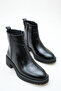 Black Patent Leather Genuine Leather Elastic and Zippered Women's Boots & Bootie Real Patent Leather Short Heeled Boots - 2