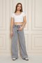 Women's Loose Wide Leg High Waist Baggy Gray Jeans - 6
