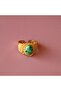 Steel Ring Azurite