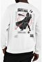 Unisex Oversized Vader Star Wars Back Printed Crew Neck Hoodless Sweatshirt - 3