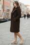 Lined Plush Coat Brown SS2506 - 4