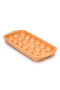 Polypropylene 18 Hole Round Ice Cube Tray, BPA Free Assorted (Green/Orange) - 3