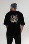 Gym, Sports, Fitness 5 Back Printed Black Oversize T-Shirt Men's Women's Cotton Crew Neck T-Shirt - 5