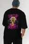 Gym, Sports, Fitness 43 Back Printed Black Oversize T-Shirt Men's Women's Cotton Crew Neck T-Shirt - 7